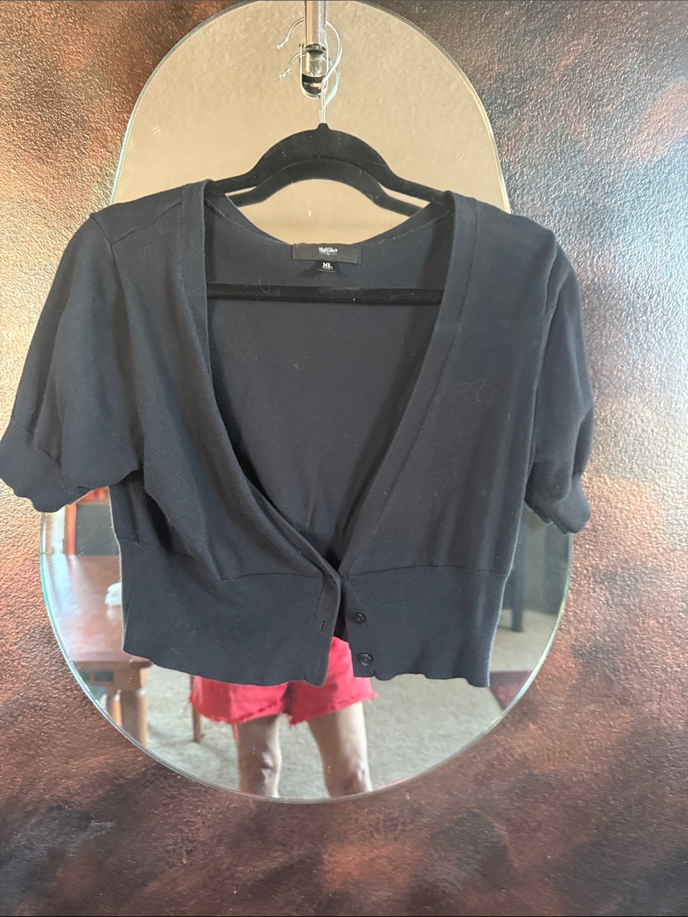 Mossimo Supply Co. Black Cropped Knit Shrug